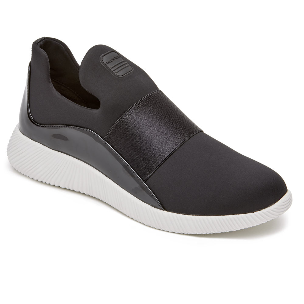 Rockport Womens Slip-On Black - City Lites Robyne - UK 849-STLZBY